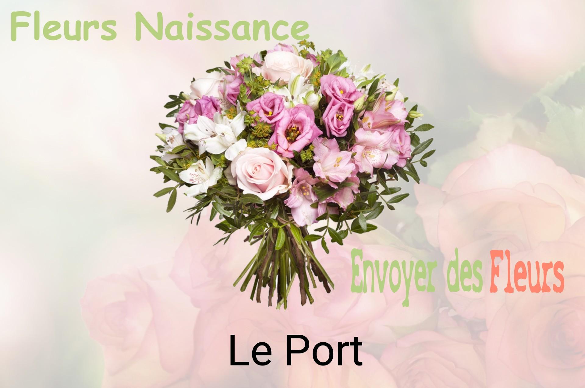 Bouquet de fleurs de naissance livré à Le Port